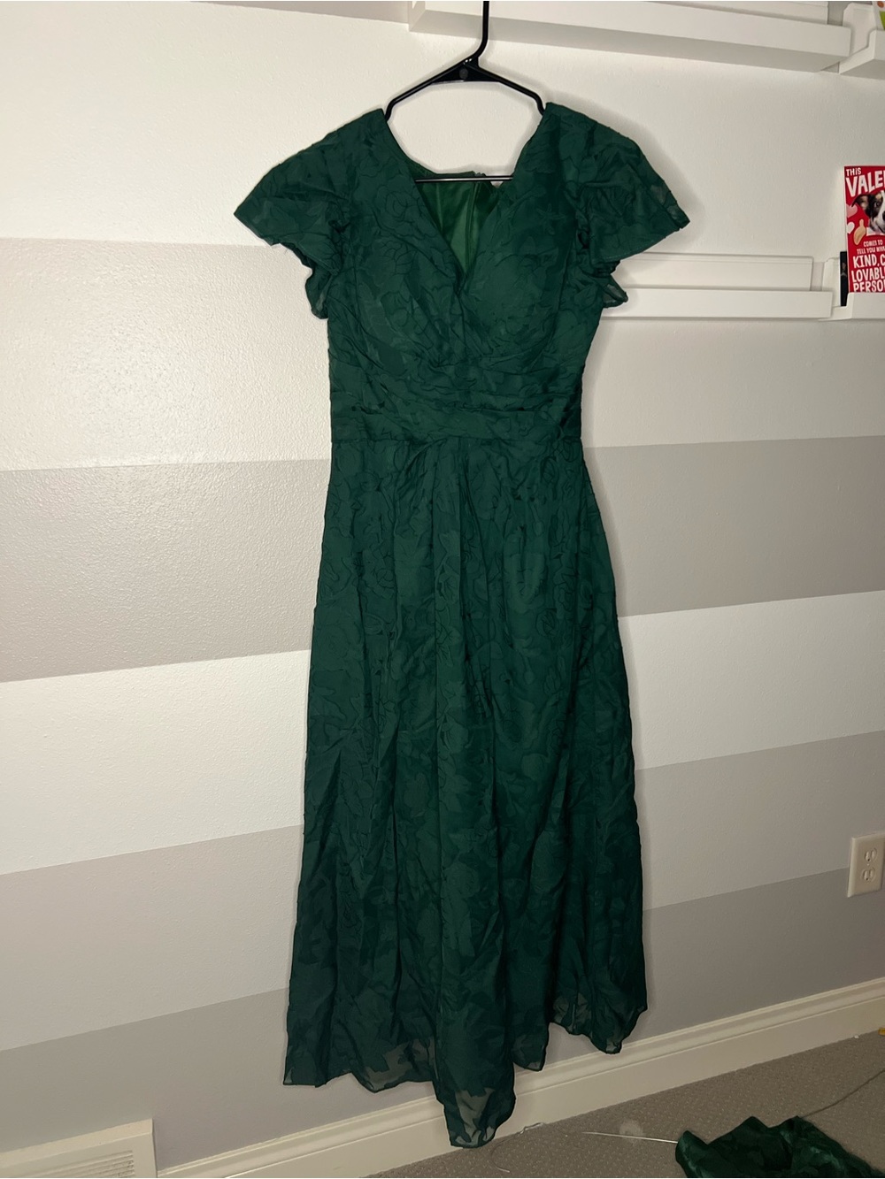 Green Floral Mother of the Bride Dress - Picture 3 of 5